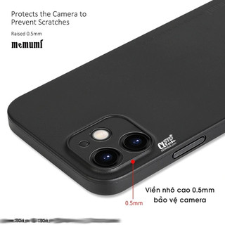 ỐP LƯNG IPHONE 12 MEMUMI MỎNG LỤA CHÍNH HÃNG