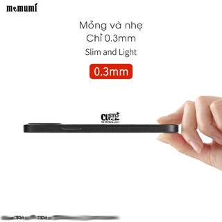 ỐP LƯNG IPHONE 12 MEMUMI MỎNG LỤA CHÍNH HÃNG