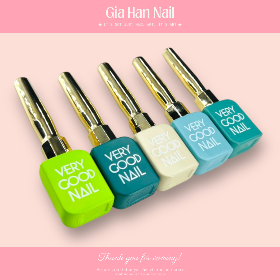Sơn gel Very Good Nail - Sơn gel tone màu siêu đẹp (5 màu) lẻ chai - Sơn very good trắng, đen - GIA 