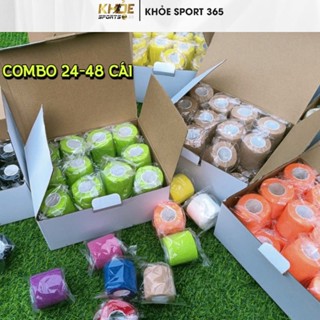 Băng keo thể thao, Combo 24 - 48 cái băng quấn cổ chân giày đá bóng quấn cổ tay cao su non tự dính đá bóng y tế