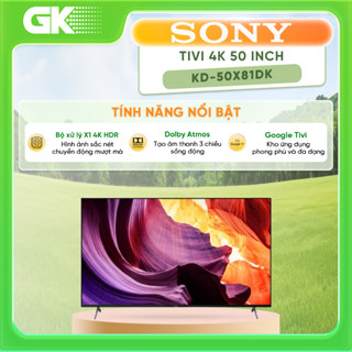 KD-50X81DK - Miễn Phí Lắp Đặt Để Bàn HCM - Google Tivi Sony 4K 50 Inch KD-50X81DK - Bảo Hành Chính Hãng