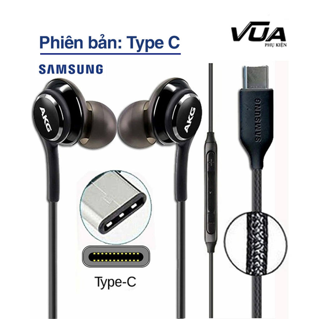 Tai Nghe AKG SamSung Hàng S8 S9 S10 S20 S21 S22 Note 8 Note 9 Note10 Jack 3.5mm và Type C VUA PHỤ KIỆN