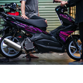 Tem rời Xe Airblade Ab đen tím lửa mẫu mới xe đời 2020-2022