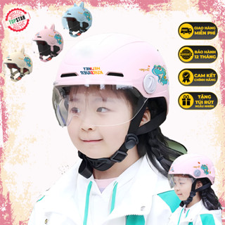 mũ bảo hiểm cho bé MŨ BẢO HIỂM NỬA ĐẦU mũ bảo hiểm trẻ em Nón Bảo Hiểm Nửa Đầu Kính Phi Công Kèm Phụ Kiện Tai Chuột Mick 
