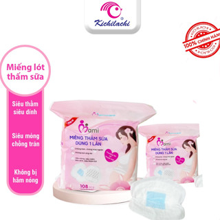  Miếng Lót Thấm Sữa Mamicare Kichilachi 32 - 52 - 108 Miếng Siêu Thấm Hút Siêu Mỏng Chống Tràn 