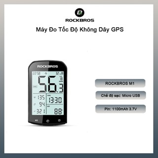 COD Máy Đo Tốc Độ Không Dây GPS ROCKBROS M1 Cho Xe Đạp Bluetooth5.0 Ant+ Dây không dây máy tính Máy tính tốc độ kỹ thuật