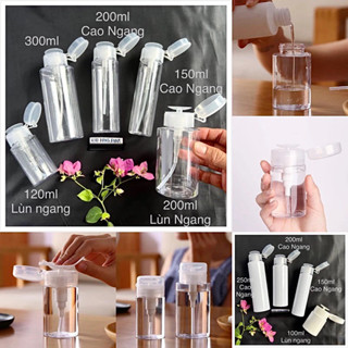  CHAI CHIẾT NƯỚC TẨY TRANG - LỌ TRONG SUỐT XỊT SƯƠNG Nước hoa Hồng - CHAI TONE 100ml 120ml 200ml 300ml 