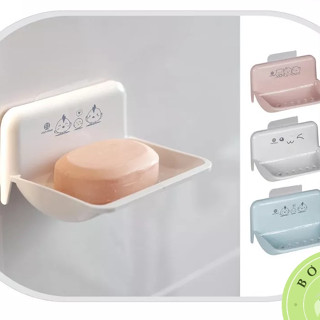  Khay Đựng Xà Phòng DÁN TƯỜNG Nhựa Việt Nhật  LH- 5609   khay đựng xà bông dán tường có kèm miếng dán 