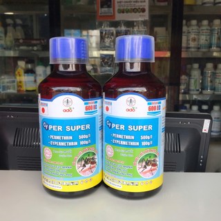 Thuốc diệt muỗi CYPER SUPER 600EC ( chai nhựa 1 lít )