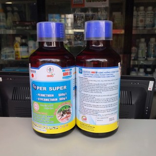 Thuốc diệt muỗi CYPER SUPER 600EC ( chai nhựa 1 lít )