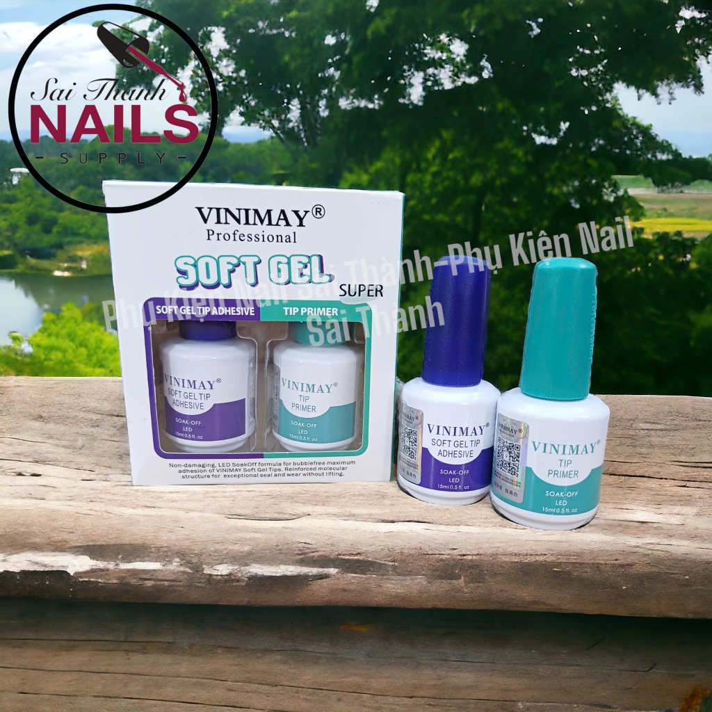 Cặp base gel dán móng Vinimay