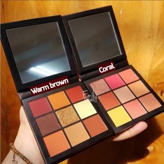 Phấn Mắt Huda Obsession Eyeshadow Palette 9 Ô Kèm Gương. Màu Nâu Ấm Trung Tính. Màu Hồng San Hô