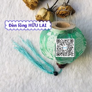 Đèn lồng HỘI AN vải lụa 10cm  kiểu TRÒN nhiều màu
