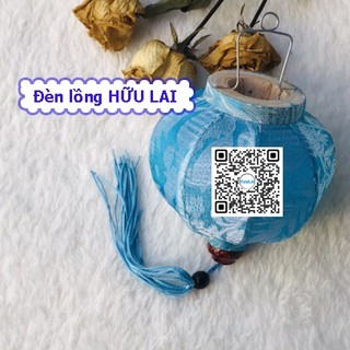 Đèn lồng HỘI AN vải lụa 10cm  kiểu TRÒN nhiều màu