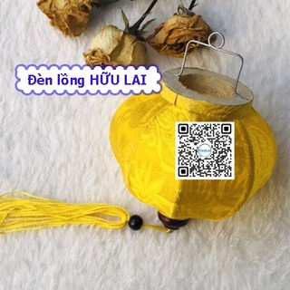 Đèn lồng HỘI AN vải lụa 10cm  kiểu TRÒN nhiều màu