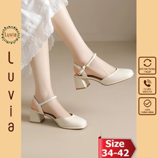 Giày cao gót 5 phân sandal bít mũi trẻ trung dễ phối đồ Luvia 146CG
