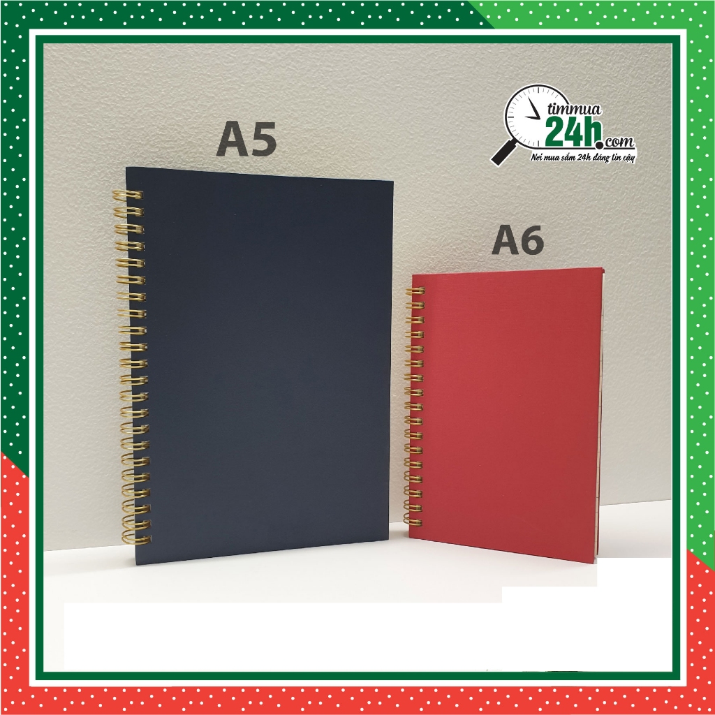Sổ tay bìa bồi giấy thẩm mỹ - A5 - Ruột giấy Fort 100gsm nhiều hình thức dễ chọn lựa