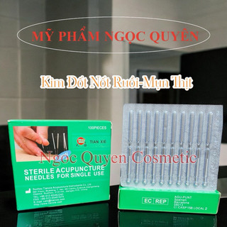 Hộp 100 kim đốt nốt ruồi, mụn thịt