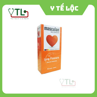 Bao Cao Su Masculan Long 5 in 1 - Gân Gai Kéo Dài Thời Gian Quan Hệ (hộp 10)
