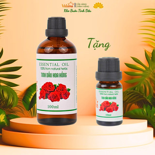 Tinh dầu Hoa Hồng 100ML VIDAME, Mua 1 Tặng 1, Hương Thơm Nhẹ Nhàng, lãng mạn và quý phái