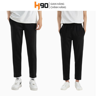 Quần Ống Suông Nam H90 Quần Vải Thun Cotton Cạp Chun Cao Cấp Nhẹ, Mát Co Giãn Thoải Mái QDT01