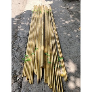 Đồng vàng tròn đặc phi 6 Dài 3m ( Đường kính rộng 6mm, Cây được cắt 3 đoạn 1m để dễ vận chuyển )