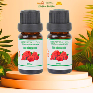 2 Chai Tinh Dầu Hoa Hồng VIDAME 10ml - Hương thơm dịu nhẹ, quyến rũ, Hàng cao cấp giá combo