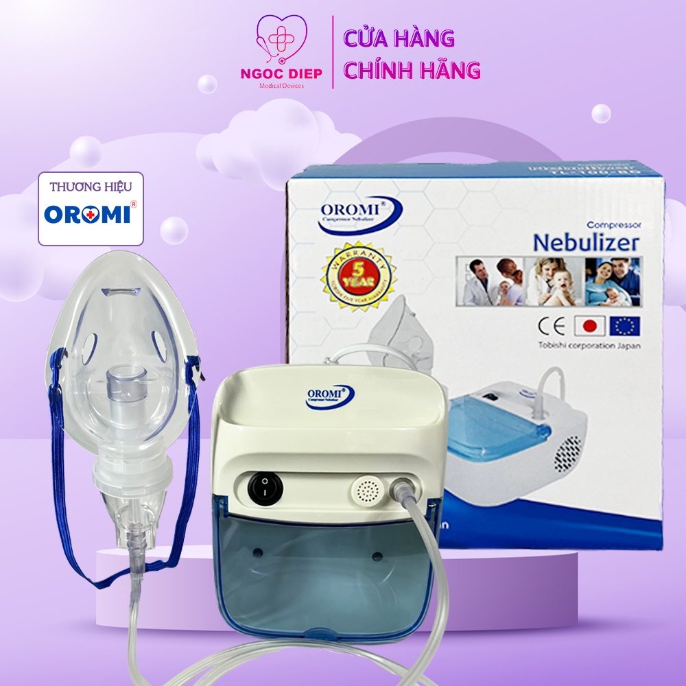 Máy xông khí dung OROMI TL-100-BG - Máy xông mũi họng cho bé - Bộ khí dung dành cho gia đình
