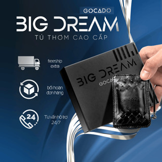 Túi Da Treo Thơm Xe Cao Cấp GOCADO - BIG DREAM Túi Da Tỏa Hương Cà Phê Khử Mùi Hôi,Chông Say Xe Hiệu Quả