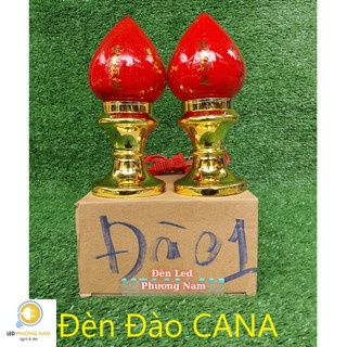 Đèn Thờ Trái Đào CANA (Tiểu Trung Đại) (Phú Quý) - Nhựa ABS - Dây Điện Dài 1m