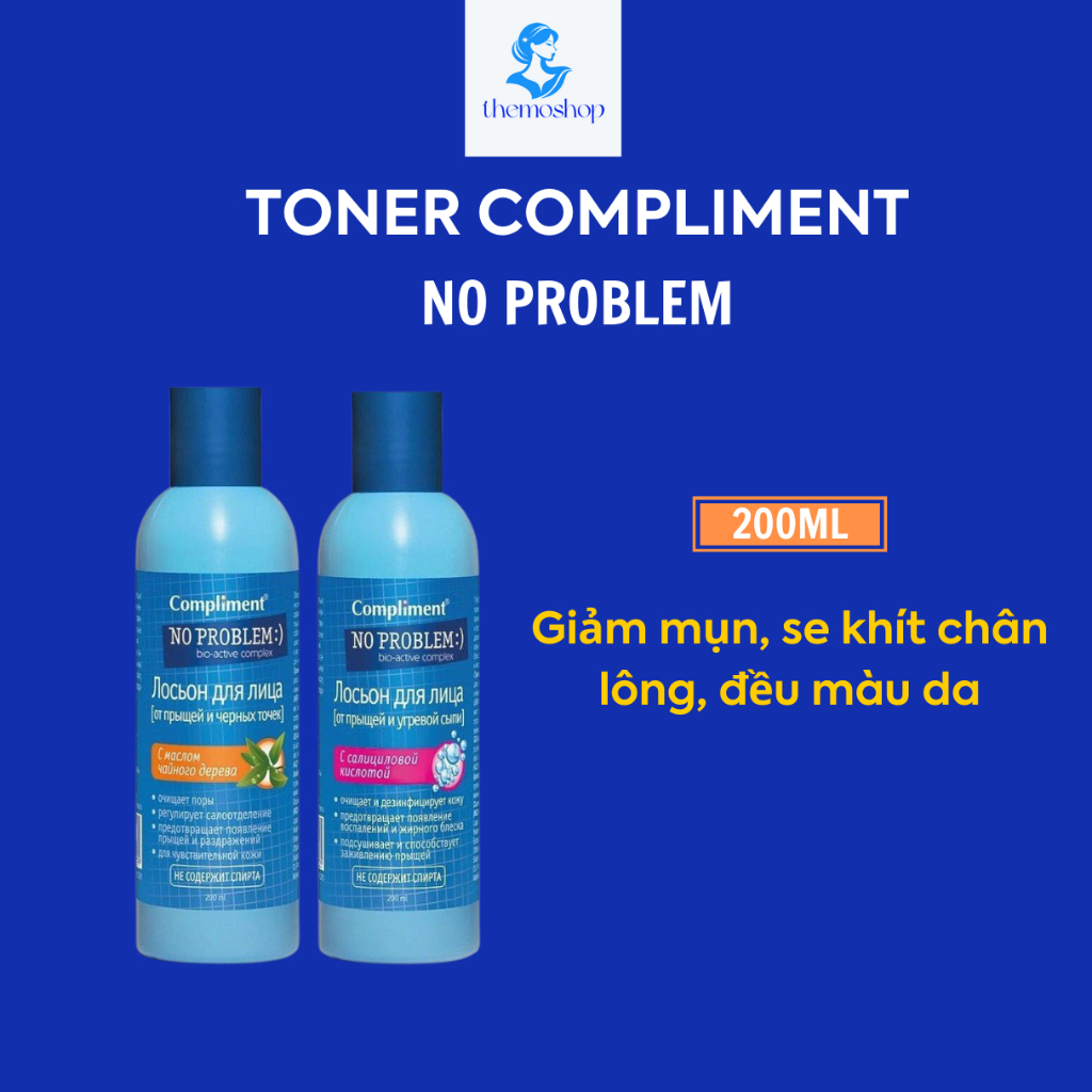Toner Compliment No Problem  Giảm Mụn , Chăm Sóc Da , Kiềm Dầu