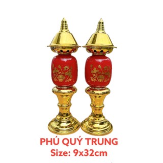 Đèn Thờ PHÚ QUÝ [ Bộ 2 cái]  ( Tiểu - Trung - Đại)