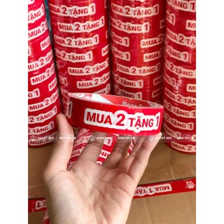 [CÓ SẴN] 1 Cuộn Băng keo in MUA 2 TẶNG 1 màu đỏ trắng giá siêu rẻ
