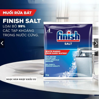 Muối dùng cho máy rửa chén bát Finish Salt 1kg