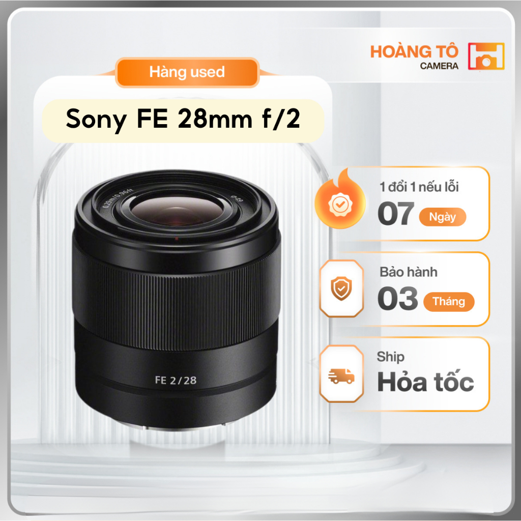 Ống kính Sony FE 28mm F2 cũ khá đẹp | Máy ảnh Hoàng Tô