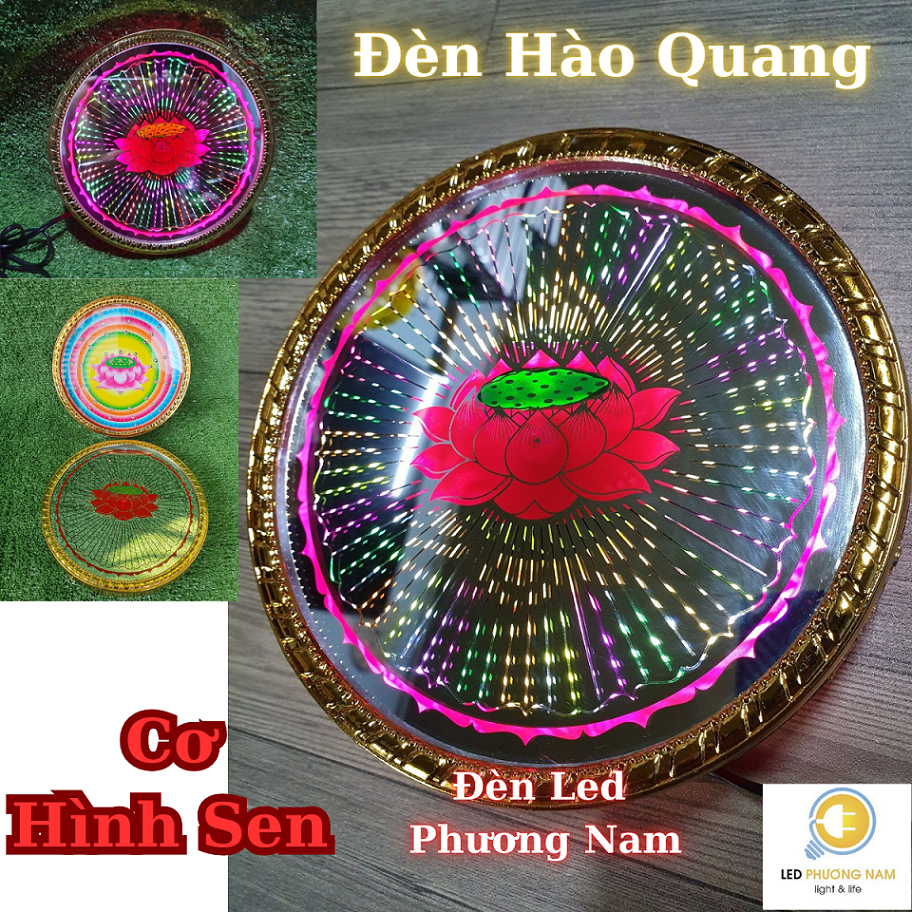 Đèn hào quang hoa sen 30cm và 40cm