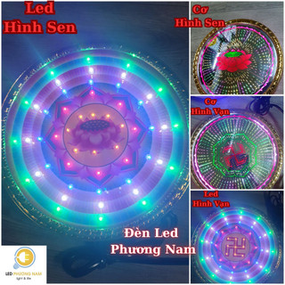 Đèn hào quang hoa sen 30cm và 40cm