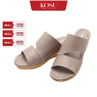 Dép đế xuồng nữ cao gót 5cm KOSU 5393, dép cao gót siêu êm, siêu nhẹ chống thấm nước Nhật Bản