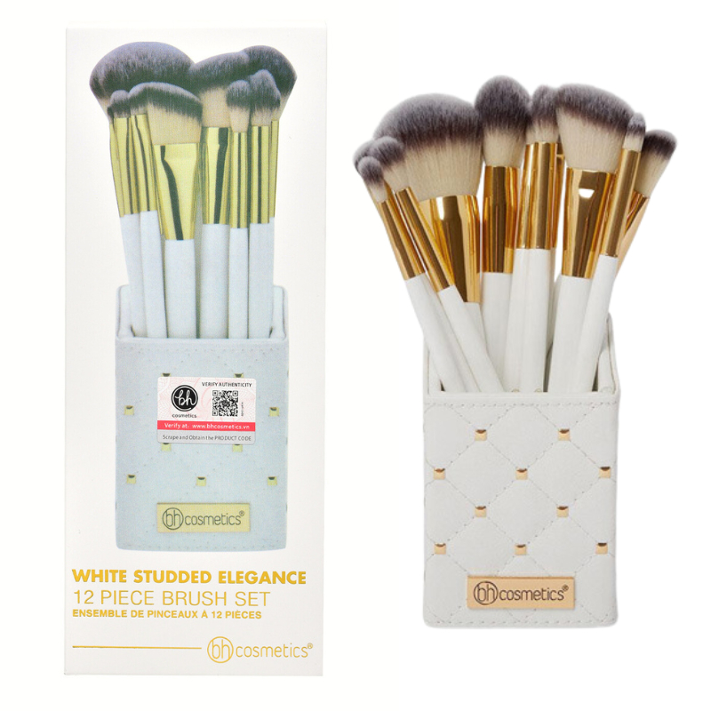 Bộ Cọ BH Cosmetics White Studded Elegance 12 Cây