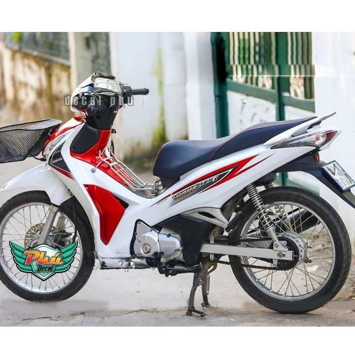 Tem rời Future FI 2013-2017, Wave 125I trắng đỏ đen (P) -1