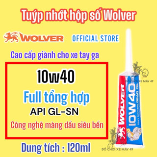 Nhớt hộp số (nhớt láp) xe tay ga Wolver đủ loại ( 10w30/10w40/80w90 ) 120ml Made in Germany >>>