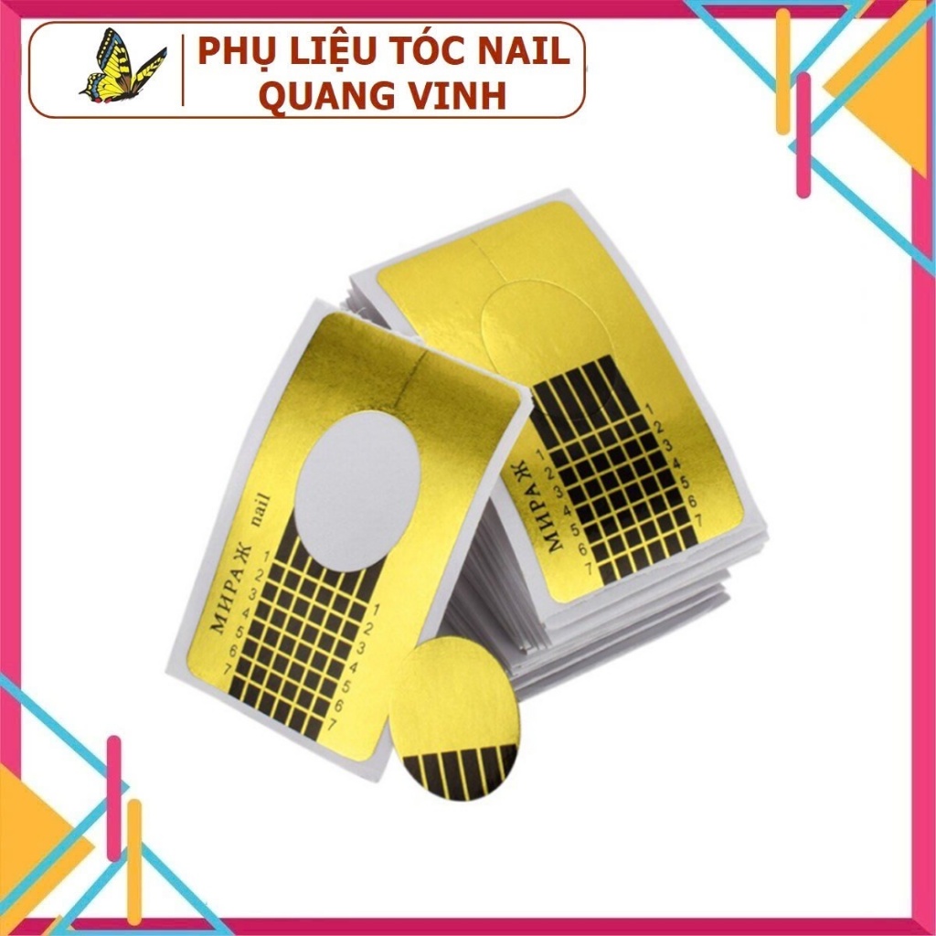 Khuôn giấy nối móng - 100 miếng