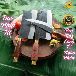  Dao nhà bếp bộ 3 dao nhíp xe oto siêu sắc bén bền bỉ dáng vuông tiện dụng Dao Mạnh Trang 