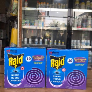 Nhang muỗi Raid (hộp 10 khoanh)