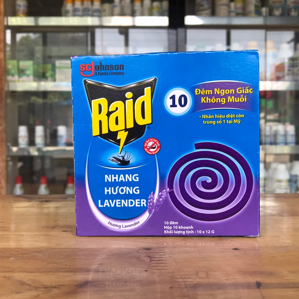Nhang muỗi Raid (hộp 10 khoanh)