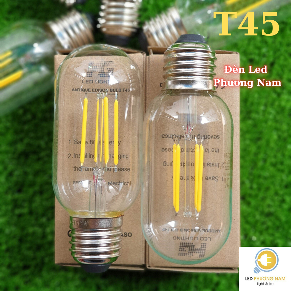 Đèn EDISON T45 - 4w (Vàng), Đèn Led Trang Trí