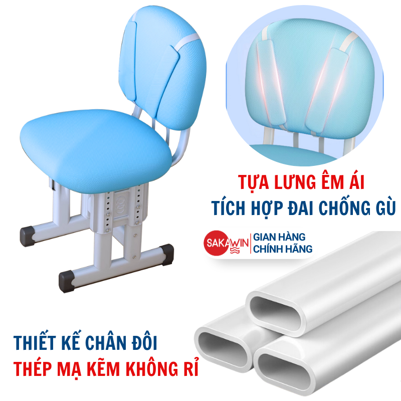 Bộ bàn ghế học sinh tiểu học Sakawin K30 Khung chân đôi chắc Thép sơn tĩnh điện không rỉ. | BigBuy360 - bigbuy360.vn