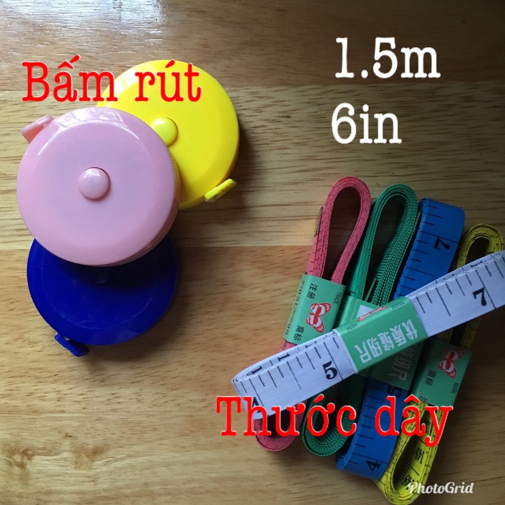 🌺 1 sợi thước dây hoặc cuộn bấm rút 1.5m may đo thủ công