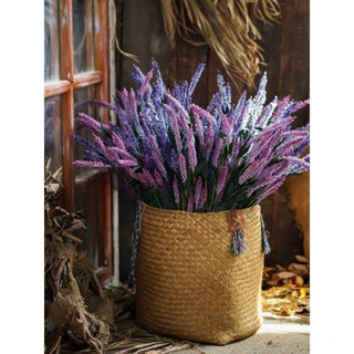  Hoa giả - Cành hoa oải hương lavender giả trang trí nhà cửa - mimishophoalua cắm hoa để bàn siêu đẹp. 