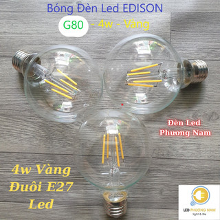 Bóng Led EDISON nhiều loại [Giả Sợi Đốt], 4w Vàng Trang Trí DECOR